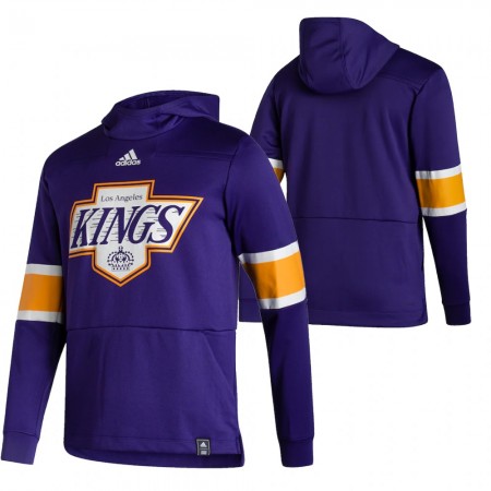 Herren Eishockey Los Angeles Kings Blank 2020-21 Reverse Retro Pullover Hooded Sweatshirt